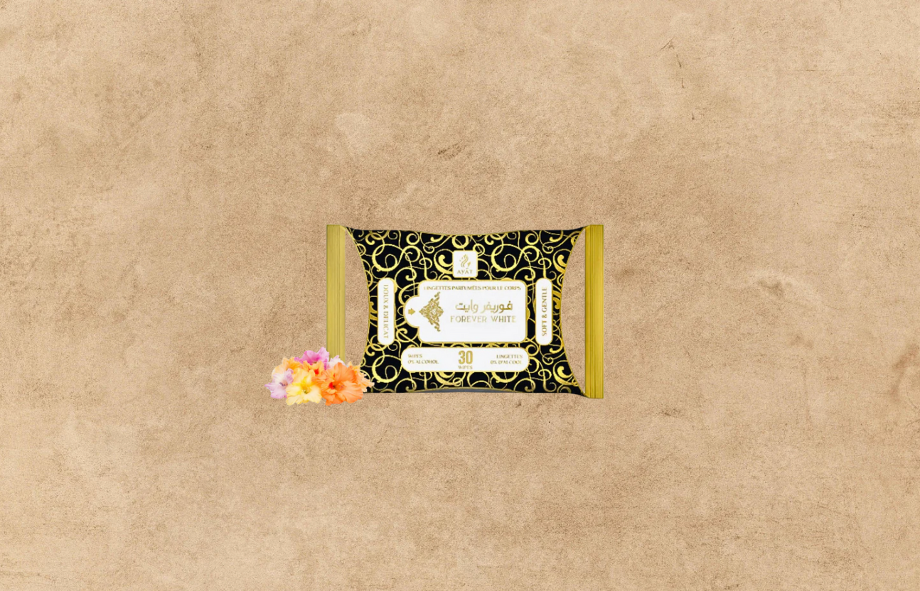 LINGETTES SANS ALCOOL - FOREVER WHITE | AYAT